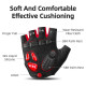 Rockbros S169BR XXL cycling gloves with gel inserts - black and red