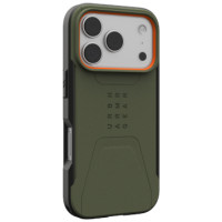 UAG Civilian MagSafe case for iPhone 17 Pro - olive and orange