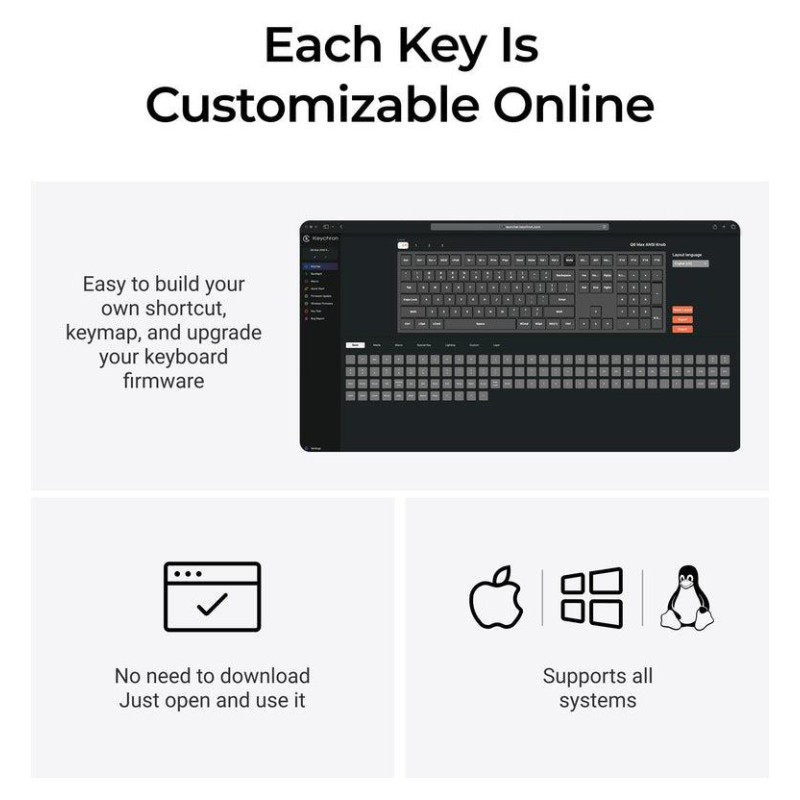 Keychron KEYBOARD WRL Q6 MAX RGB/SHELL WHITE Q6M-P1 KEYCHRON