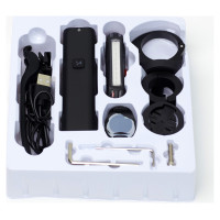 Wozinsky WSBLB3 Front (1000 lm) and Rear USB-C Bike Light Set - Black
