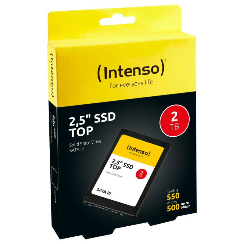 Intenso SSD|INTENSO|2000 GB|Serial ATA|Write speed 520 MB/s|Read speed 550 MB/s|2.5"|960xTBW rating|MTBF 2000000 h|3812470