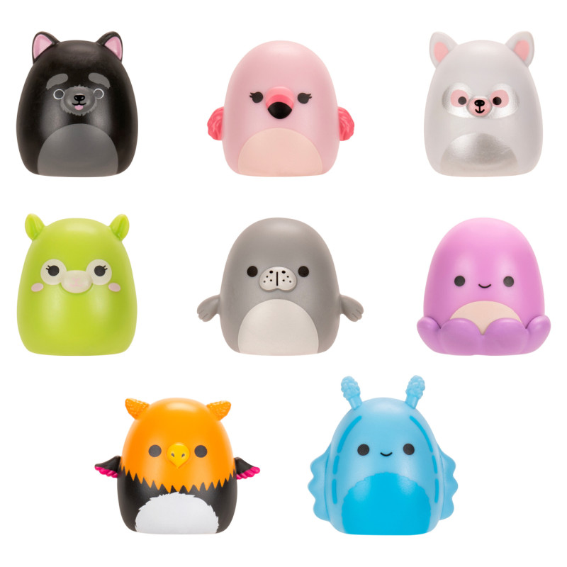 Squishmallows SQUISH-A-LONGS figūriņas, 8 gab., 2,5&nbsp;cm
