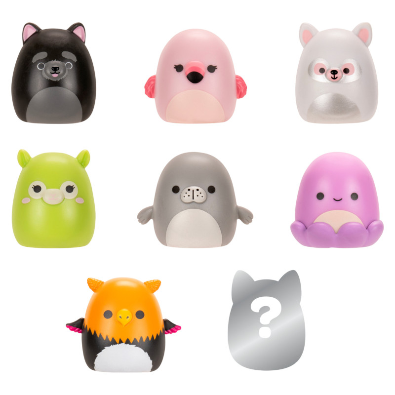 Squishmallows SQUISH-A-LONGS figūriņas, 8 gab., 2,5&nbsp;cm