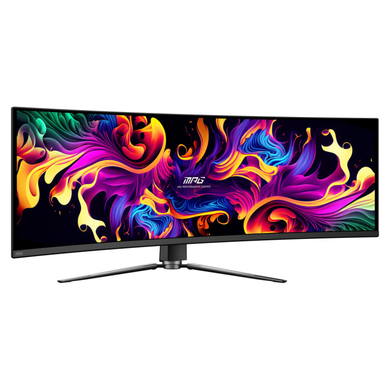 MSI Monitor|MSI|MPG 491CQP QD-OLED|49"|Gaming/Curved|Panel QD-OLED|5120x1440|32:9|144Hz|Matte|0.03 ms|Swivel|Height adjustable|Tilt|Colour Black|MPG491CQPQD-OLED