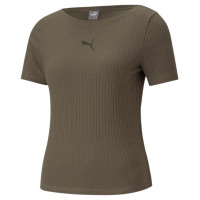 Puma T-shirt Puma Her Ribbed Slim Tee Grape Leaf W 531917 44 (M)