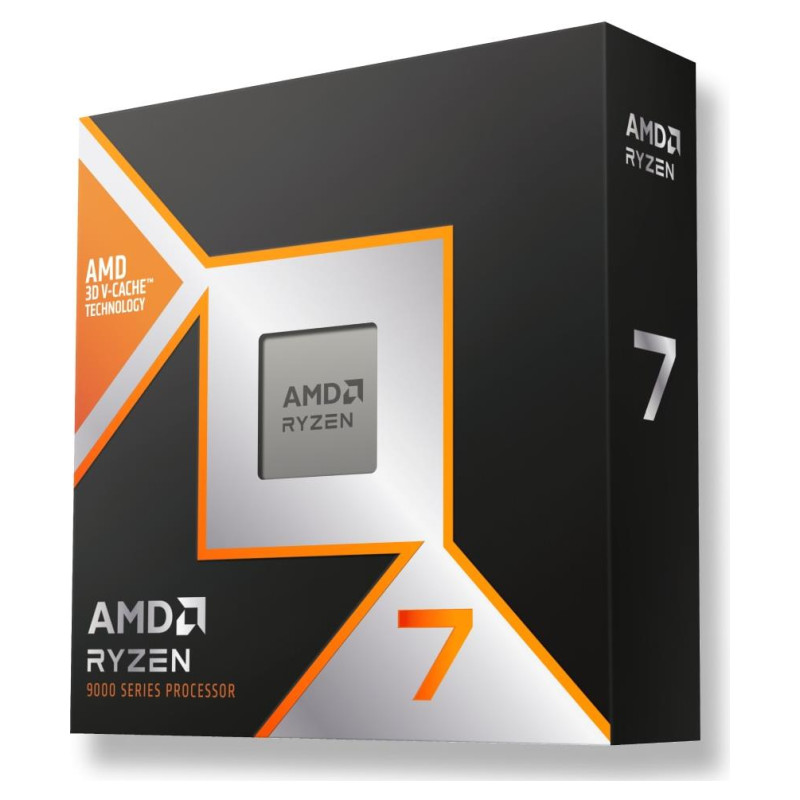 AMD CPU Desktop Ryzen 7 8C/16T 9850X3D (5.6GHz,104MB,120W,AM5) box, with Radeon Graphics