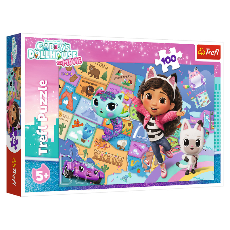 Trefl GABBY&acute;S DOLLHOUSE Puzle, 100 gab.