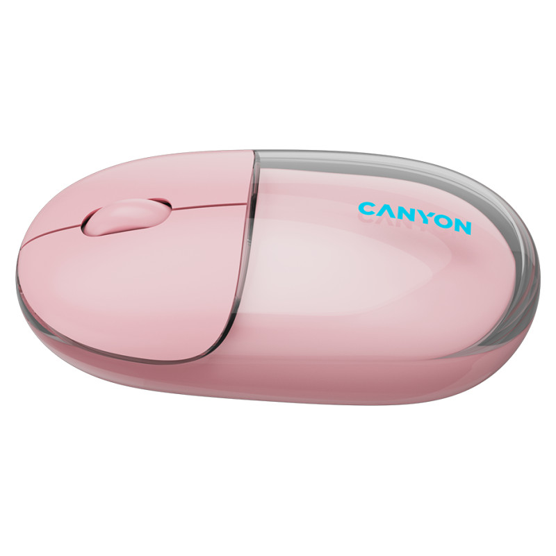 Canyon mouse OnClick 24 BT/ Wireless Transparent/Pink
