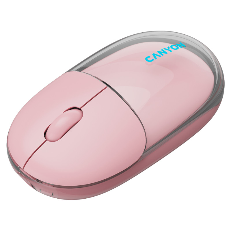 Canyon mouse OnClick 24 BT/ Wireless Transparent/Pink