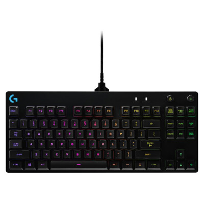 Logitech G PRO TKL Corded Mechanical Gaming Keyboard - BLACK - NORDIC - USB - CLICKY