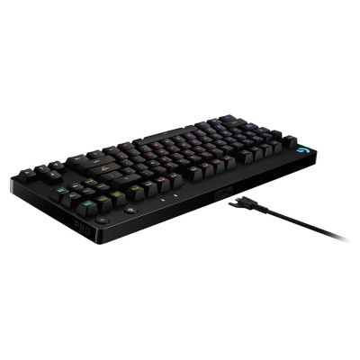 Logitech G PRO TKL Corded Mechanical Gaming Keyboard - BLACK - NORDIC - USB - CLICKY