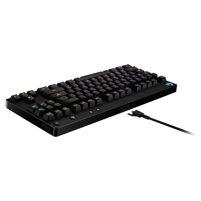Logitech G PRO TKL Corded Mechanical Gaming Keyboard - BLACK - NORDIC - USB - CLICKY