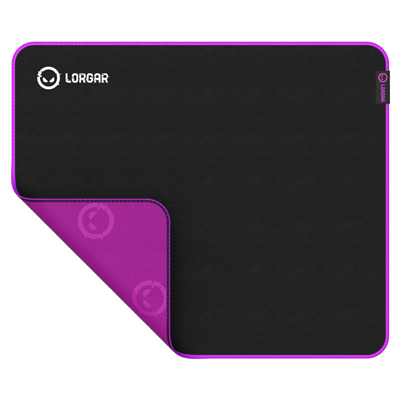 Lorgar Main 315, Gaming mouse pad, High-speed surface, Purple anti-slip rubber base, size: 500mm x 420mm x 3mm, weight 0.39kg