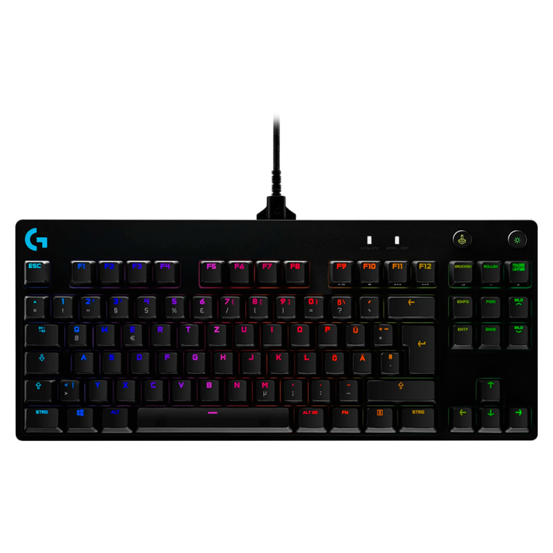 Logitech G PRO TKL Corded Mechanical Gaming Keyboard - BLACK - US INT'L - USB - CLICKY