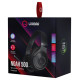 Lorgar Noah 500, Wireless Gaming headset with microphone, JL7006, BT 5.3, battery life up to 58 h (1000mAh), USB (C) charging cable (0.8m), 3.5 mm AUX cable (1.5m), size: 195*185*80mm, 0.24kg, black