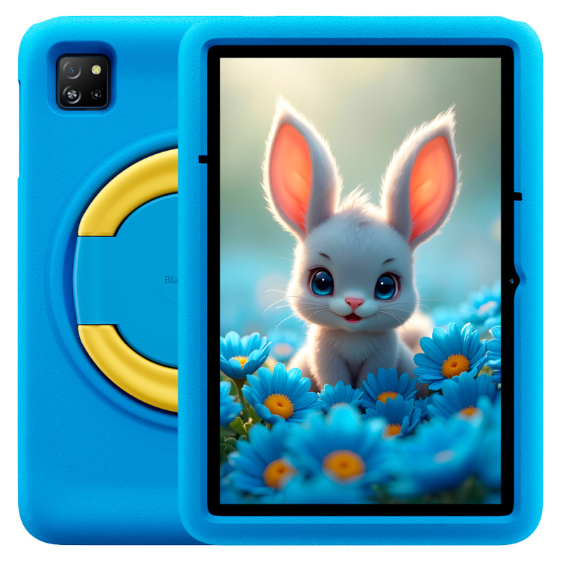 Blackview Tab 60 Pro Kids LTE 10.1-inch HD+ 800x1280 IPS 60Hz 4GB/128GB Octa-core T606 1.6GHz 5MP Front/8MP Back Camera Battery 7700mAh NO Carger USB Type-C Android 15 SD card slot Ocean Blue