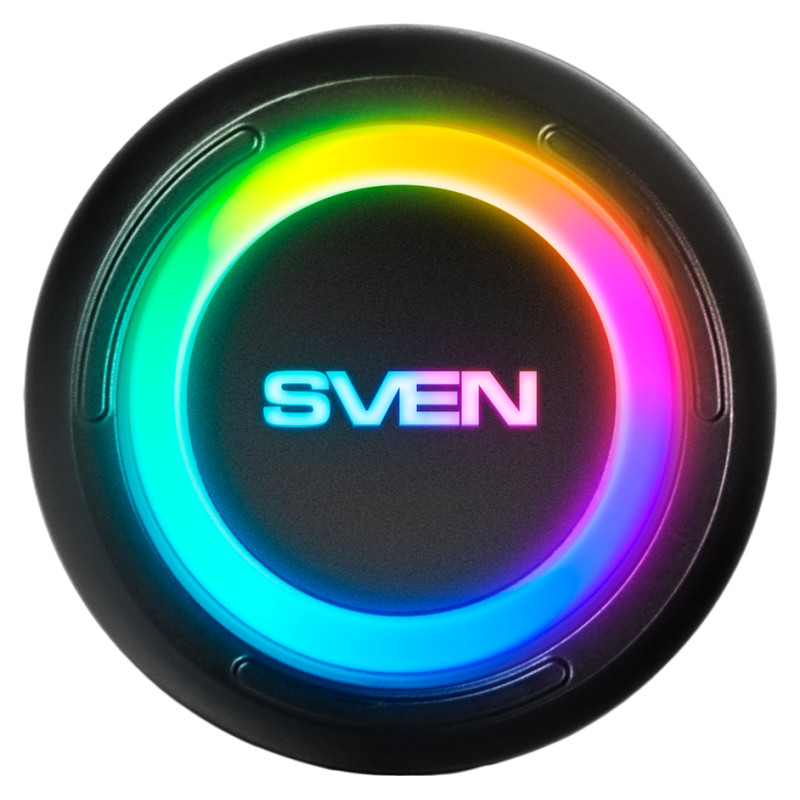 Sven Speaker SVEN PS-315, black, power output 2x10W (RMS), Waterproof (IPx6), TWS, Bluetooth, USB, microSD, lithium battery