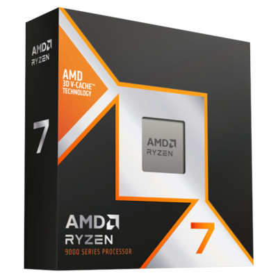 AMD CPU Desktop Ryzen 7 8/16T 9800X3D (5.2GHz,104MB,120W,AM5) box, with Radeon Graphics