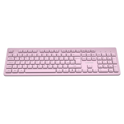 Canyon keyboard HKB-W01 UK/US AAA Wireless Pink