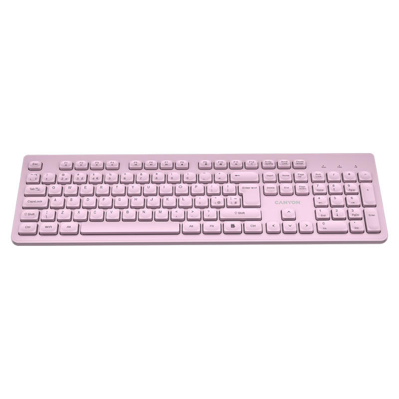Canyon keyboard HKB-W01 UK/US AAA Wireless Pink