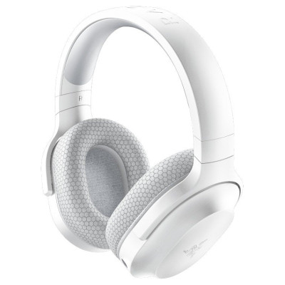 Razer Barracuda X Mercury White Wireless Multi-platform Gaming and Mobile Headset, Razer TriForce 40mm Drivers, Detachable HyperClear Cardioid Mic, Ultra-soft FlowKnit mem foam, 7.1 audio, 50hrs, Dual Wireless, Type-C, Compt PC, PlSt, MD, Ad, iOs