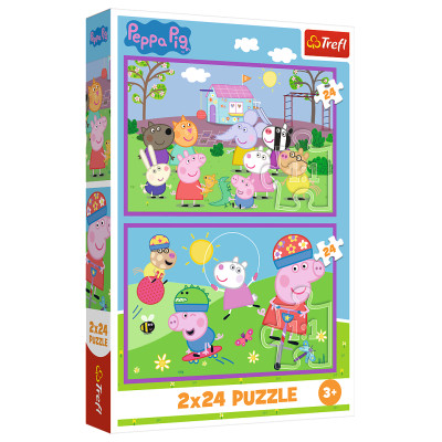 Trefl PEPPA PIG Puzļu komplekts Pepas Cūciņa, 2x24 gab.