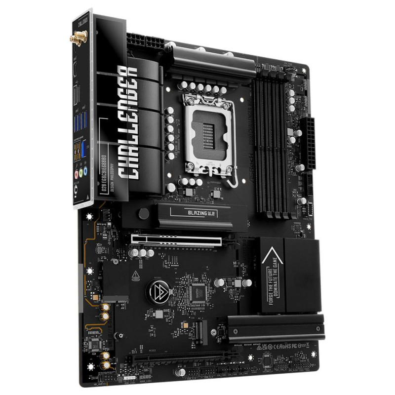 Asrock Mainboard|ASROCK|Intel B860|LGA 1851 (Socket V1)|ATX|RAM DDR5-SDRAM|4xSlots|Wi-Fi Yes|Bluetooth Yes|1xNumber of M.2 (M) slots|B860CHALLENGERWIFI