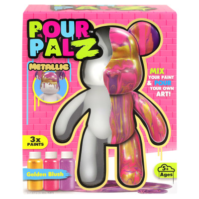 Pour Palz DIY krāsojamais lācis &ndash; Zeltains mirdzums