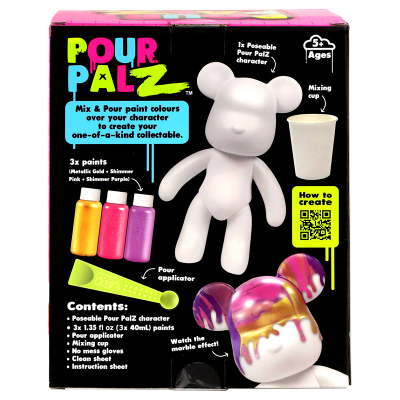 Pour Palz DIY krāsojamais lācis &ndash; Zeltains mirdzums