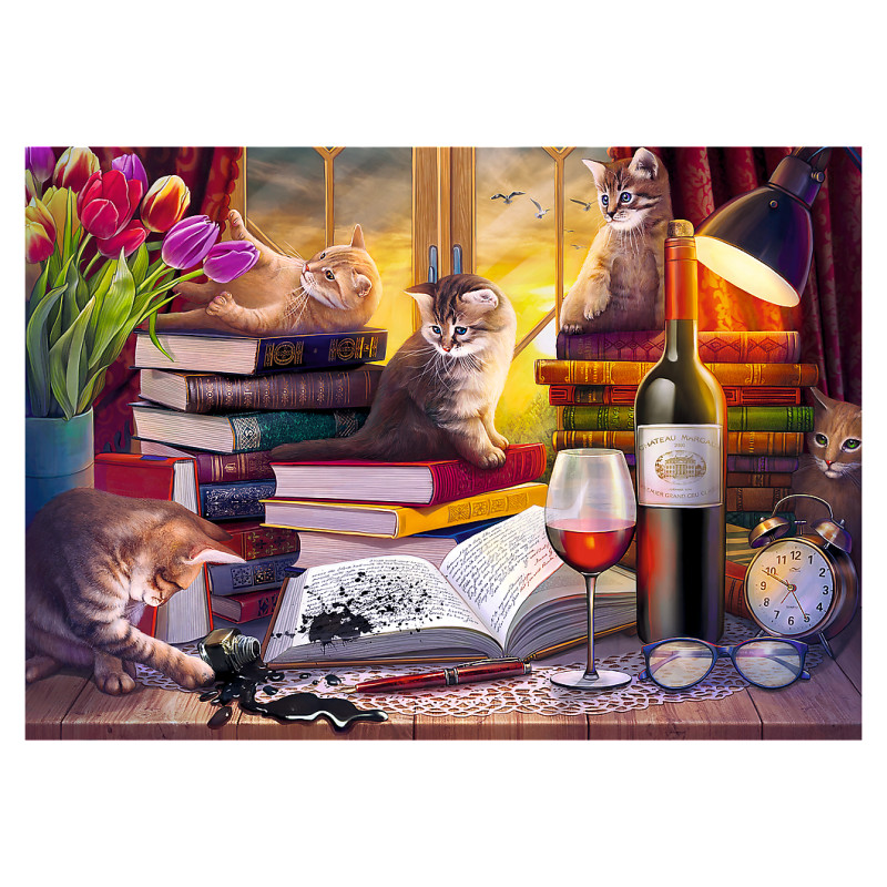 Trefl Puzle Kaķu vakars, 2000 gab.