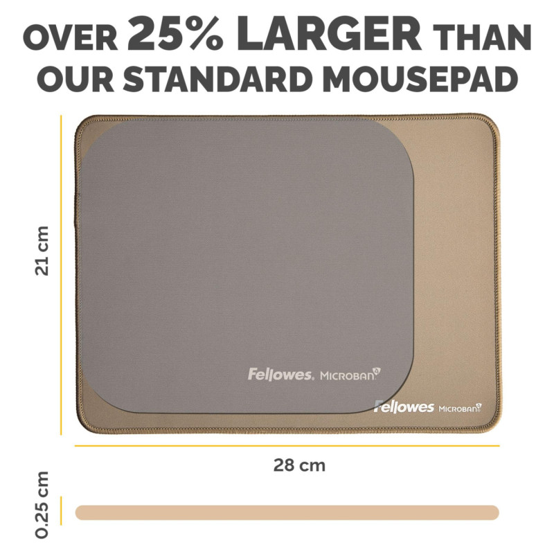 Fellowes MOUSE PAD BREYTA XL/SAND 100139319 FELLOWES