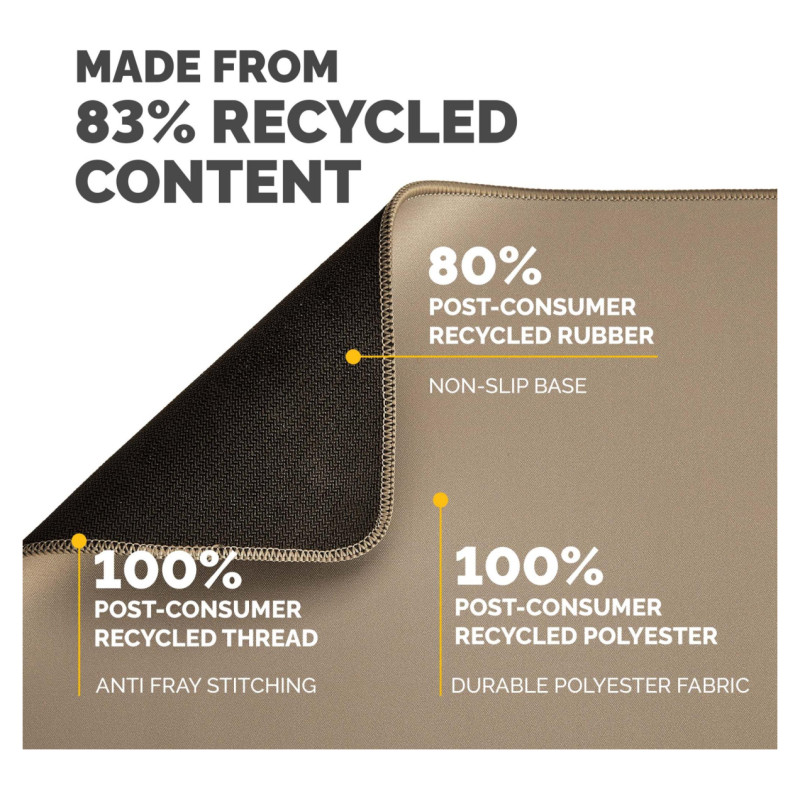 Fellowes MOUSE PAD BREYTA XL/SAND 100139319 FELLOWES