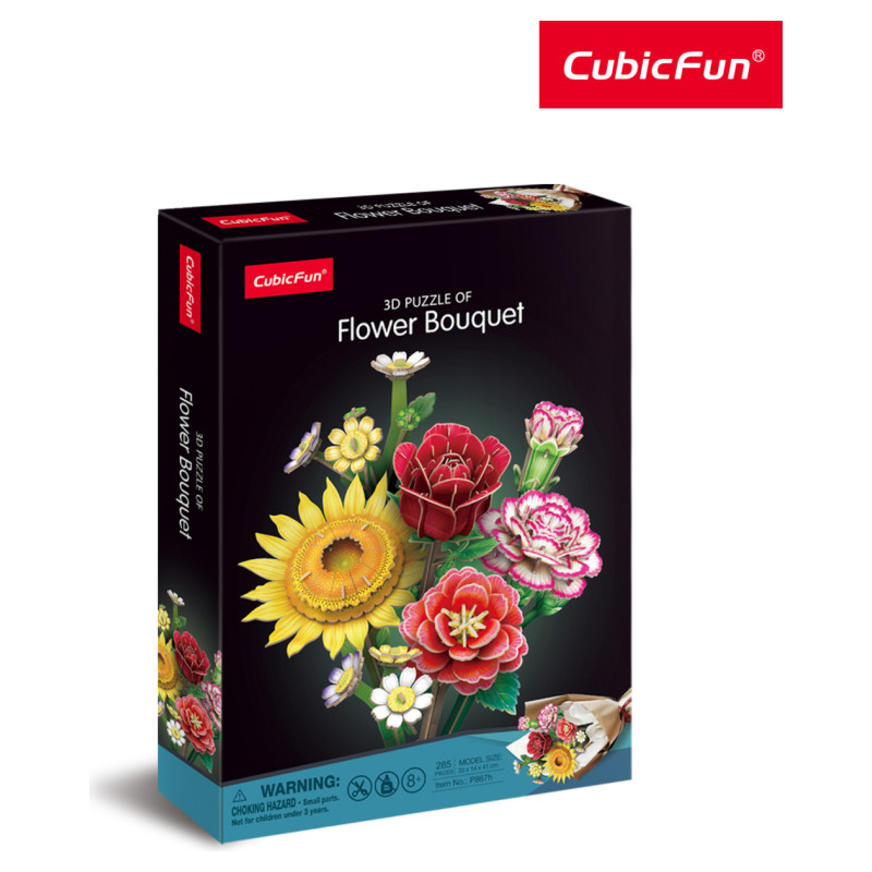 Cubic Fun CUBICFUN 3D puzle ziedu pu&scaron;ķis - kombinācija