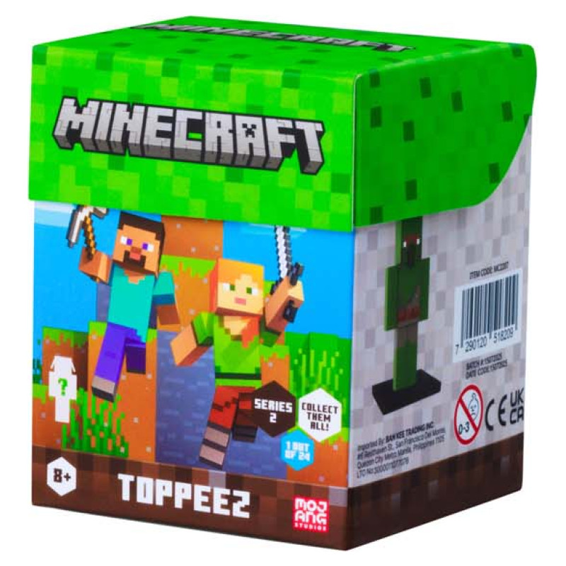 Minecraft 3D zīmuļu uzgaļi, 6 cm