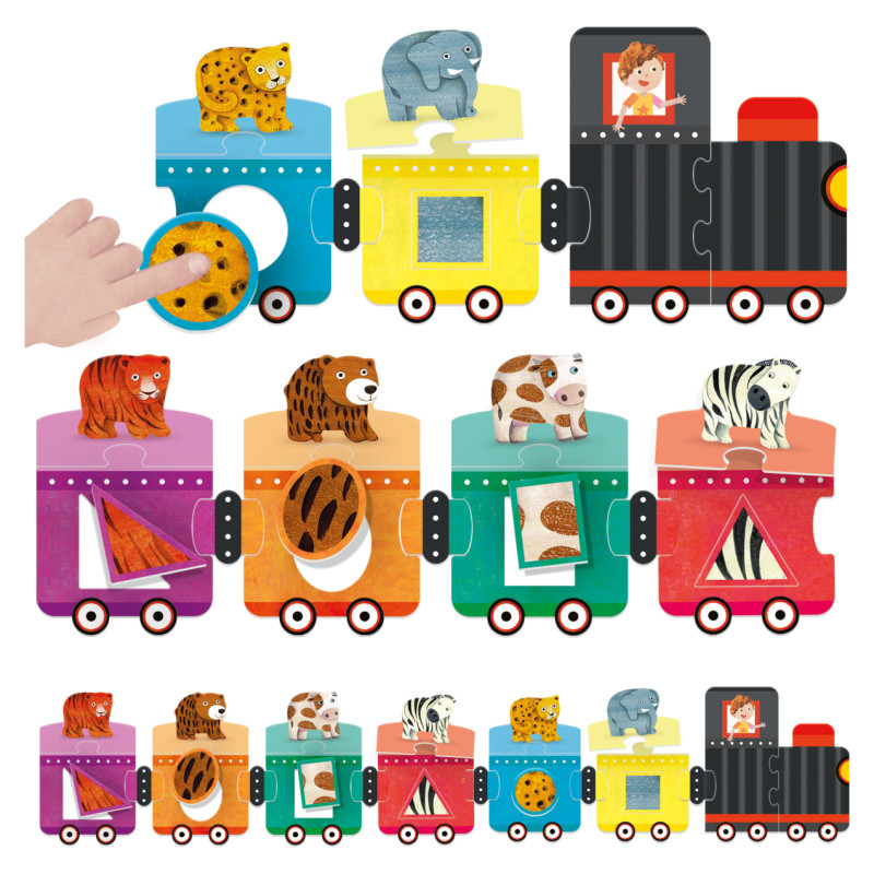 Headu Formas un krāsas &ndash; taustes vilciens