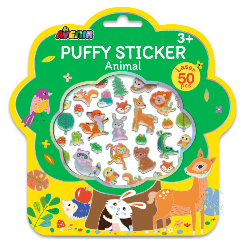 Avenir Pufīgās uzlīmes Dzīvnieki