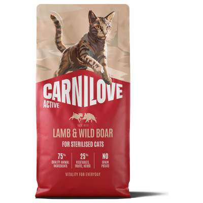 Carnilove Cat Active Sterilised Lamb & Wild Boar 6 kg