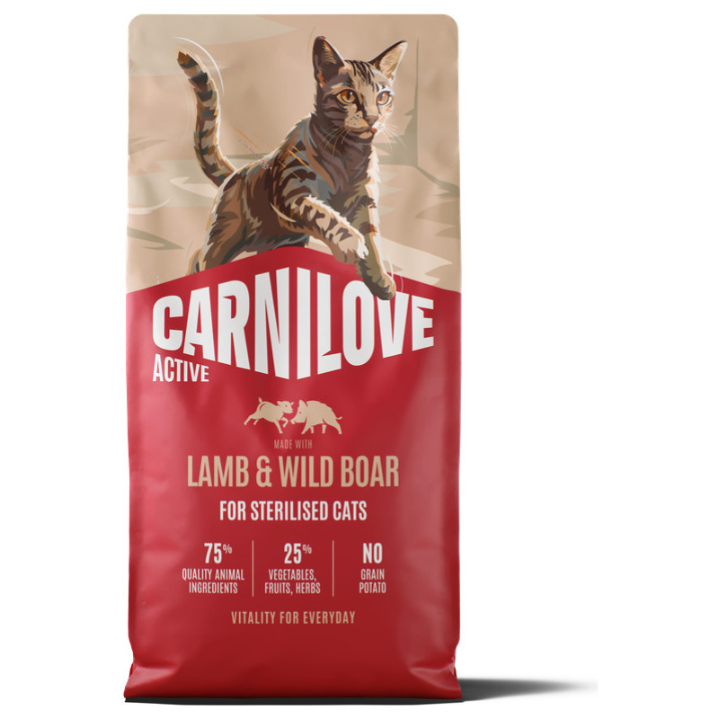 Carnilove Cat Active Sterilised Lamb & Wild Boar 6 kg