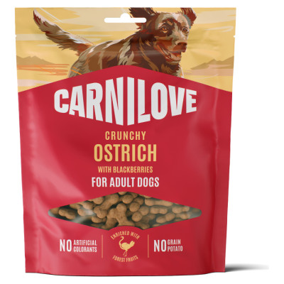 Carnilove Dog Crunchy Adult Ostrich with Blackberries 200 g
