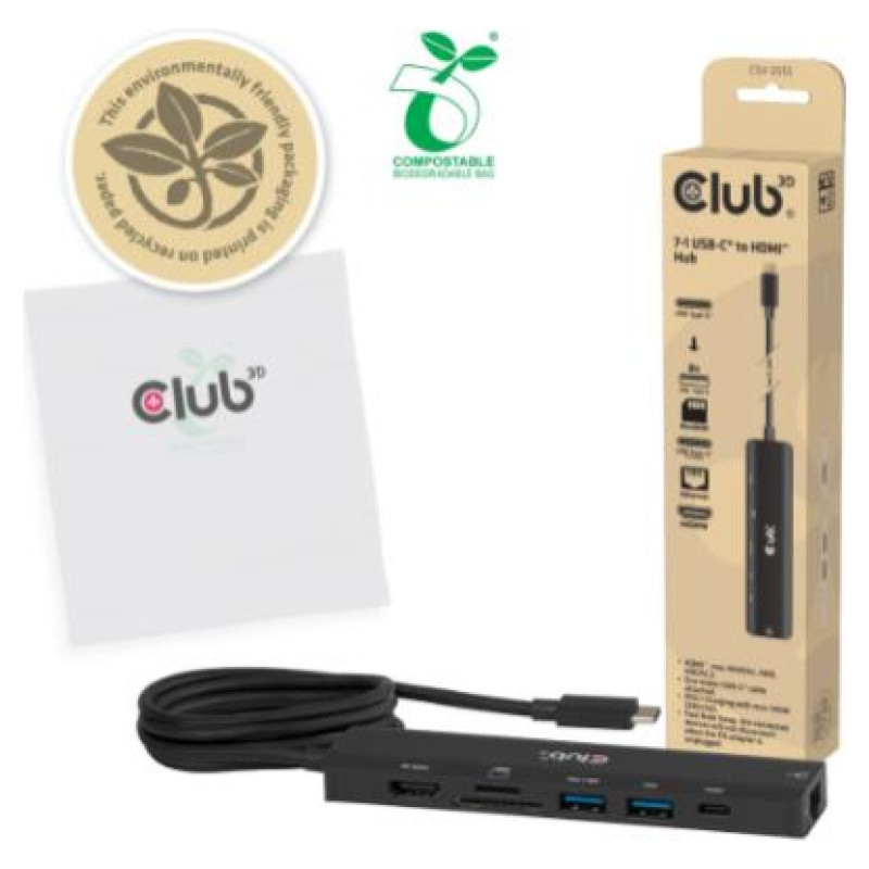 Club3D I/O HUB 7IN1 USB-C HDMI/140W CSV-2555 CLUB3D