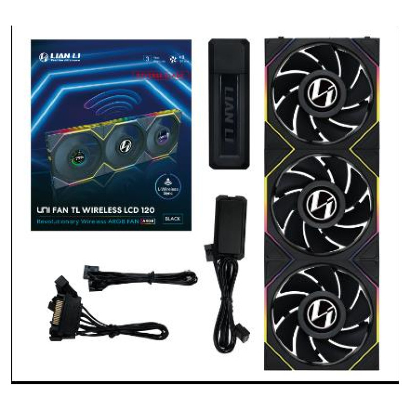 Lian Li CASE FAN 120MM WRL 3PCS/G99.12RTLLCD1W3B.00 LIAN LI