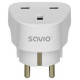 Savio Strāvas adapteris SAVIO Travel adapter UK socket - EU plug