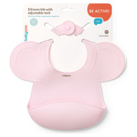 Babyono Silikona priekšautiņš BabyOno 1639/02 pink