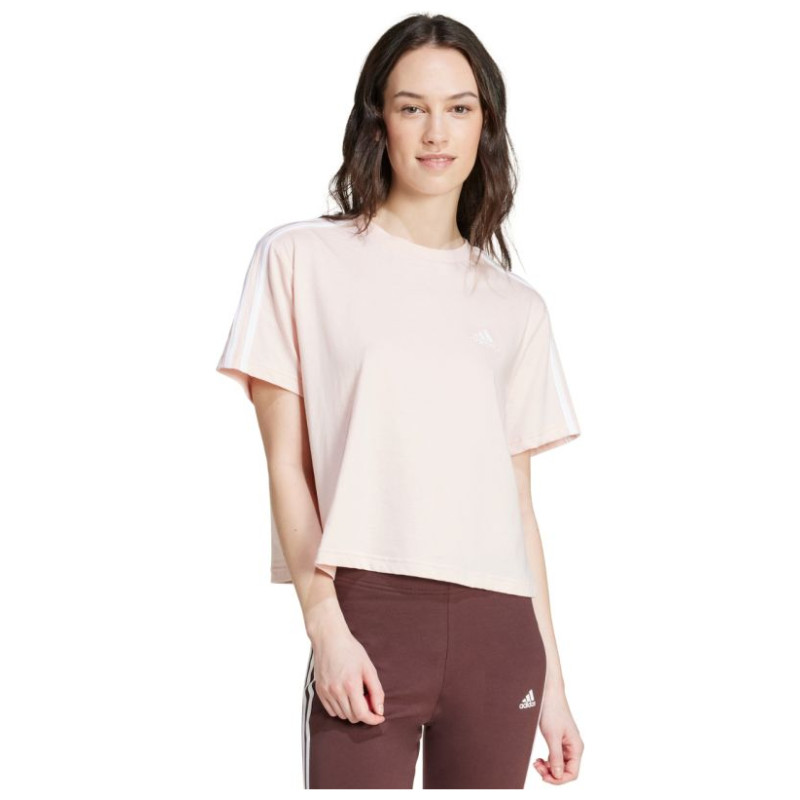 Adidas Essentials 3-Stripes Single Jersey Crop Top W IY4227 (L)