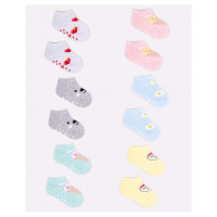 Yoclub Zeķes SNEAKERS (īsās) ar zīmējumu 27/30 GIRL SKS-0008