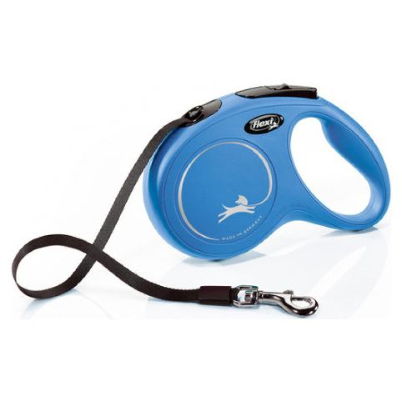 Flexi New Classic L 8m blue (lente) - pavada suņiem