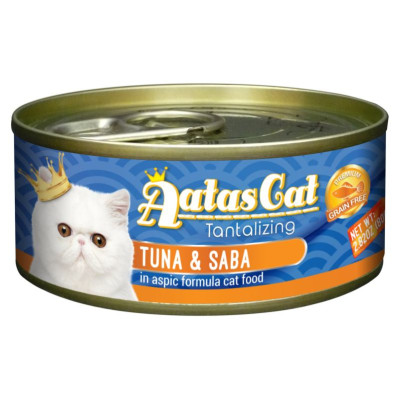 Aatas Cat Tantalizing Tuna&Saba 80g - konservi kaķiem