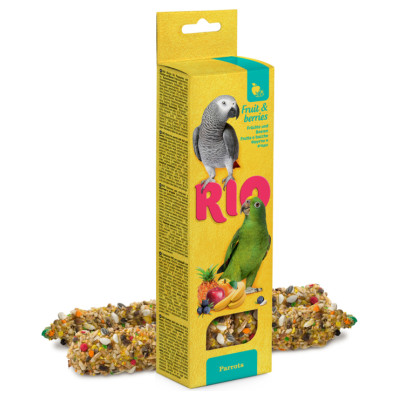 Mealberry RIO Sticks for parrots with fruit and berries 2x90 g