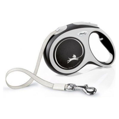 Flexi New Comfort L lente 5 m, black - pavada suņiem