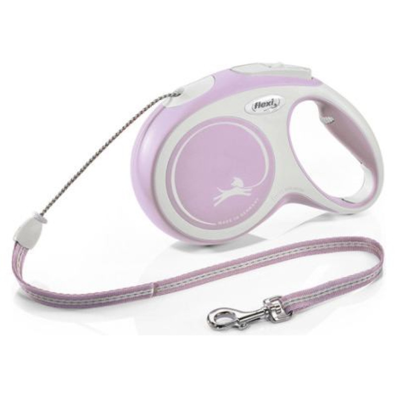 Flexi New Comfort M trose 5 m, rose - pavada suņiem
